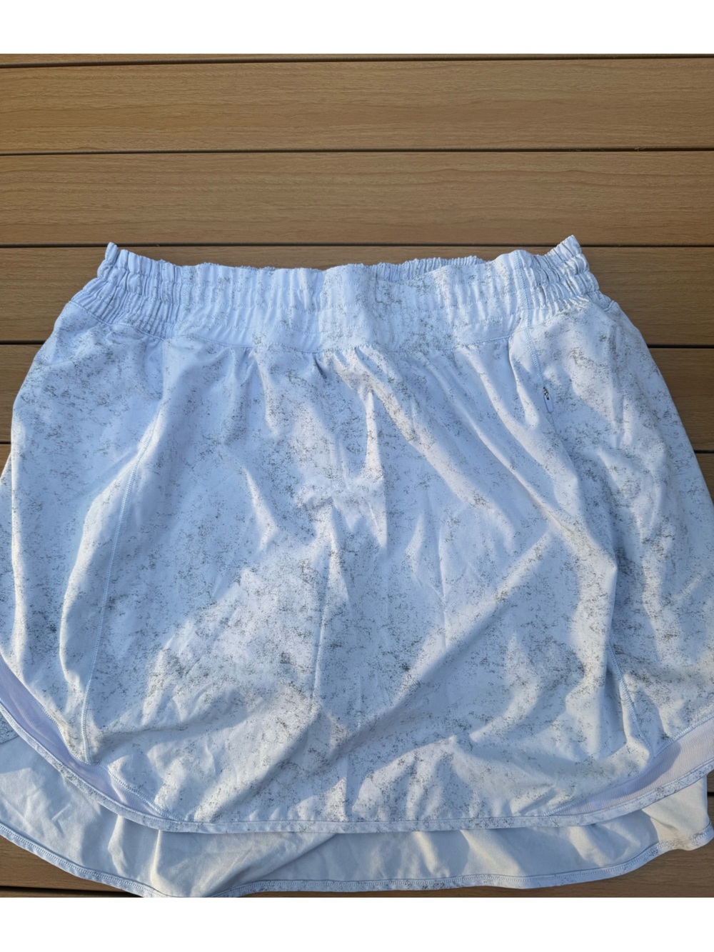 lululemon High-Rise Hotty Hot Gravel Dust Pastel Blue Skirt Long. Size 14